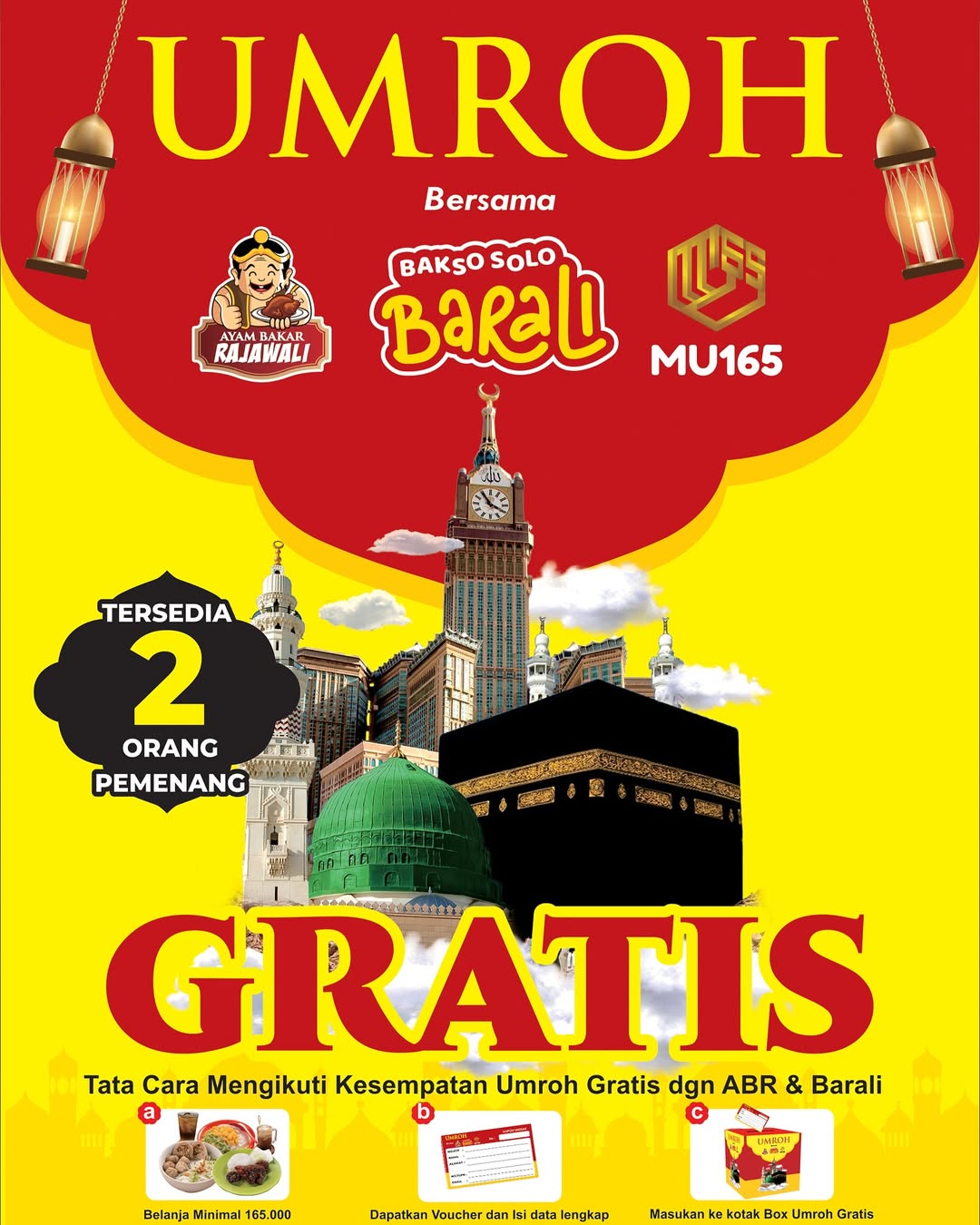 UMROH GRATIS UNTUK PELANGGAN ABR & BARALI! ✨
